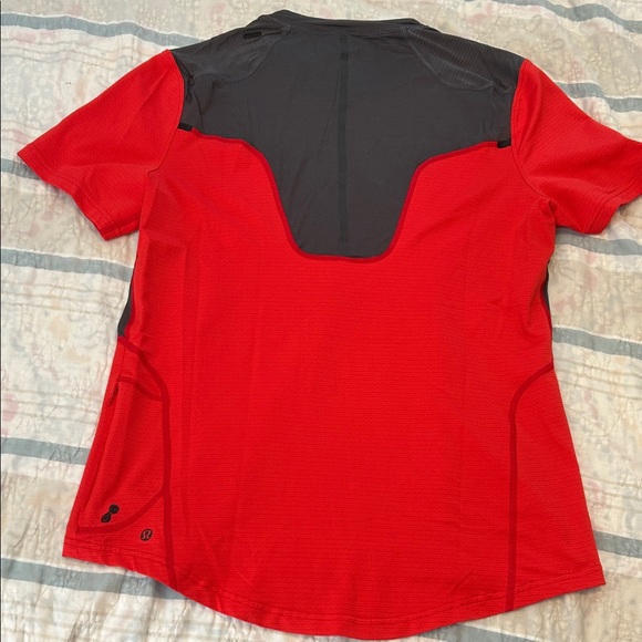 Lululemon Men's Red and Black Athletic Shirt - Picture 2 of 6